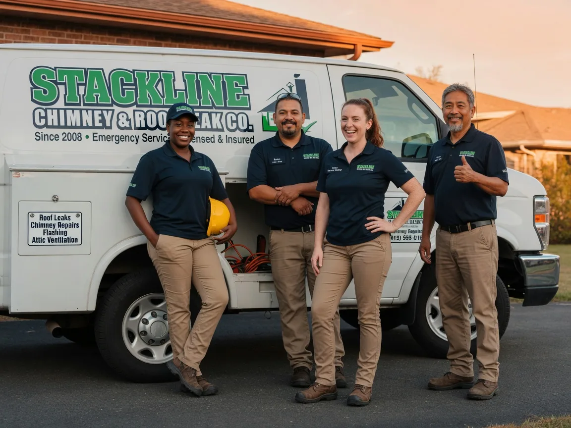 Chimney flashing repair company in Center Cross, VA